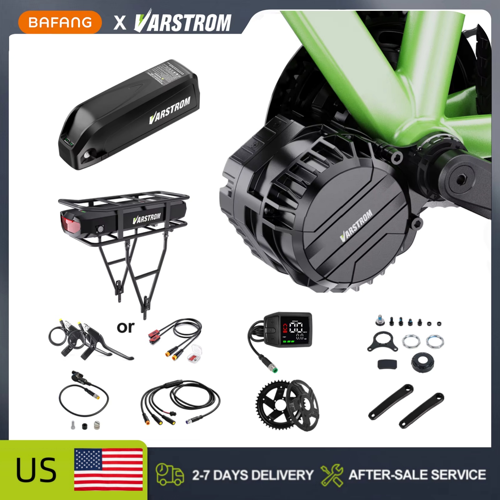 Side Hung Mid Drive Motor Kit - Kit motore centrale Varstrom 750W 48V